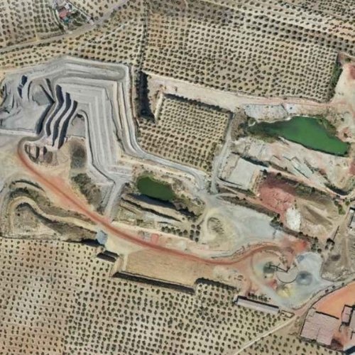 ortofotografía de mina